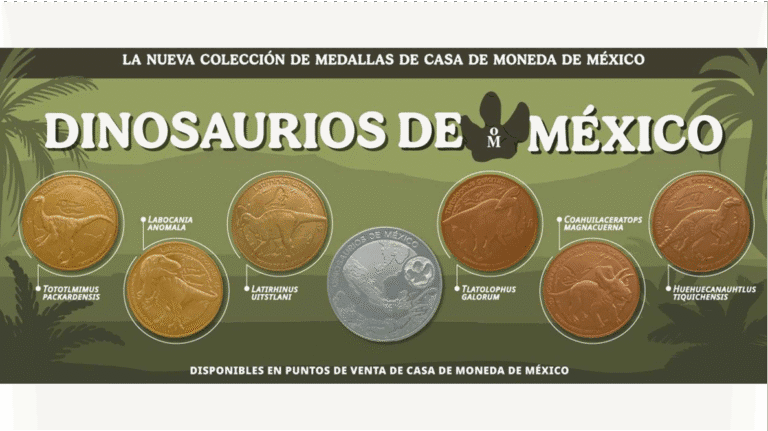 ¡Dinosaurios en tu bolsillo! Descubre la nueva colección de monedas conmemorativas de México