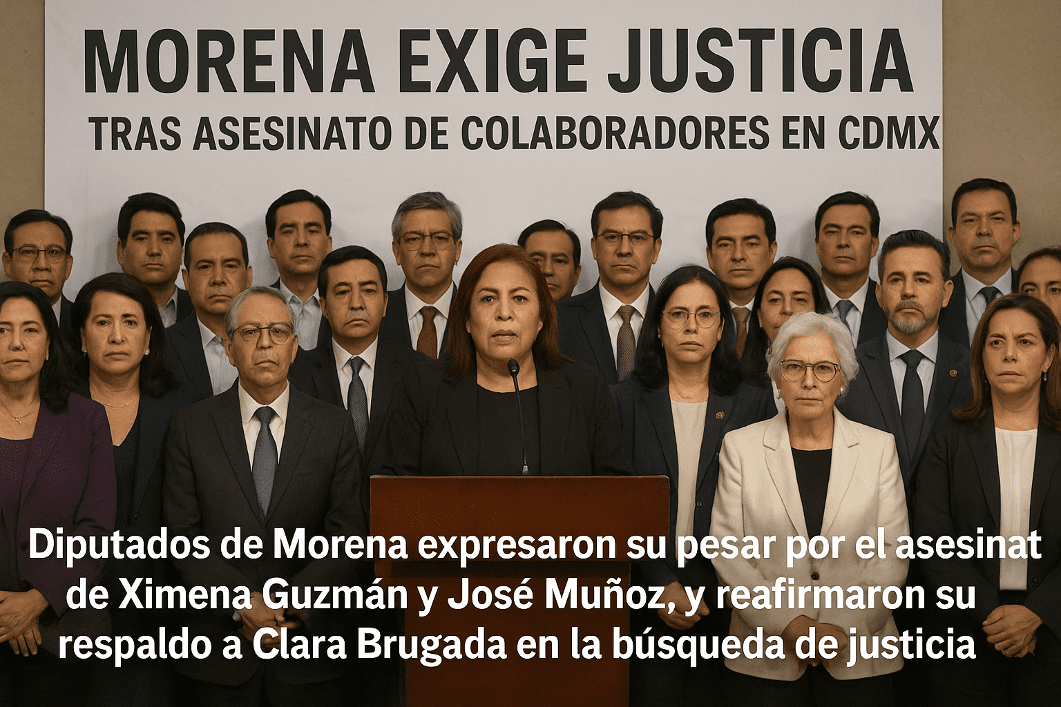 Morena en la Cámara de Diputados exige justicia tras asesinato de servidores públicos del Gobierno de la CDMX