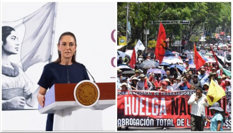 CNTE no suelta a Sheinbaum- irá a todos sus eventos hasta conseguir respuesta