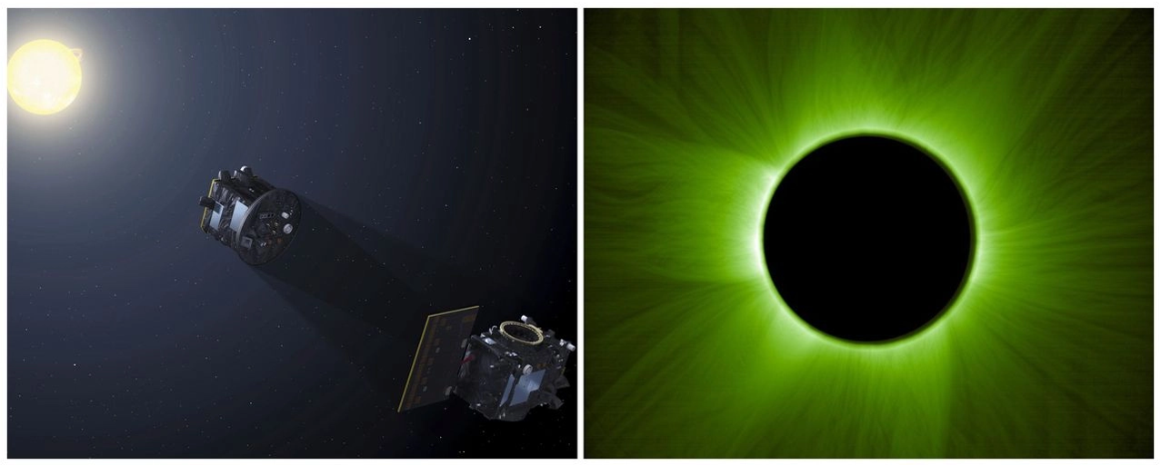 Crean el primer eclipse solar artificial en el espacio- ¡la ciencia lo logra!