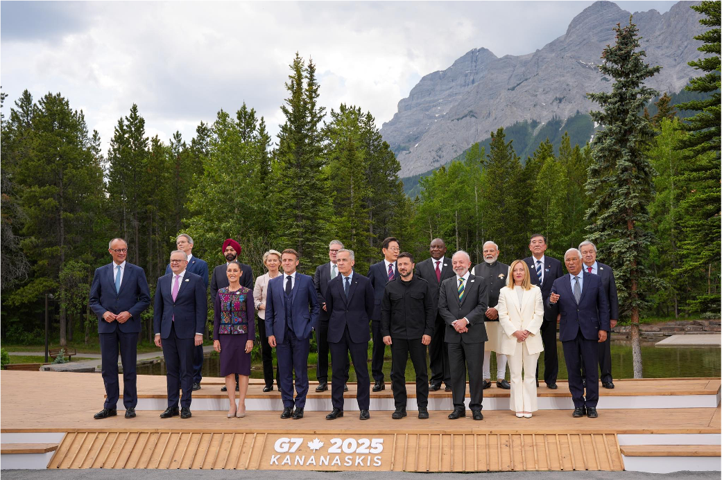 Sheinbaum inicia su agenda en el G7 con reuniones clave con la UE e India