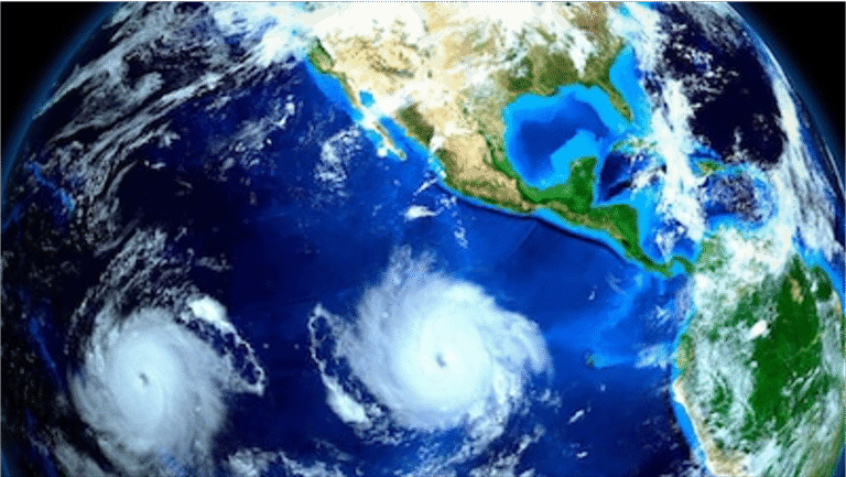 ¡Ojo! Se forman dos ciclones en el Pacífico- Bárbara y Cosme en camino