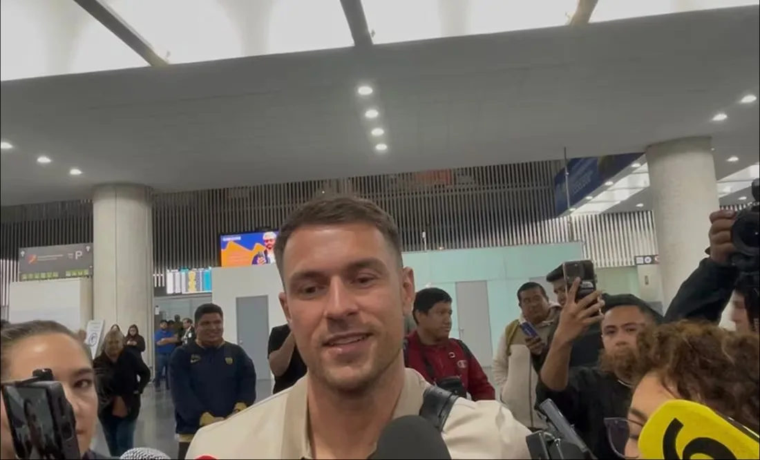 Aaron Ramsey ya está en México para firmar con Pumas: “Estoy emocionado de jugar aquí”