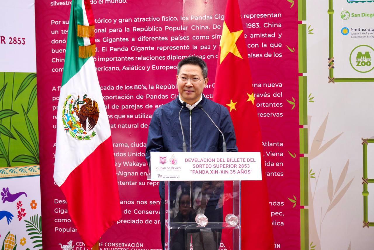 Embajador Chen Daojiang destaca el amor y compromiso de México con Xin Xin