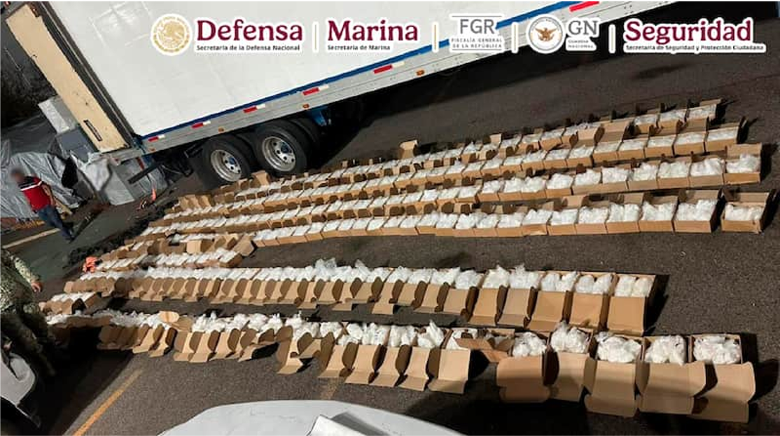 Interceptan cargamento de metanfetamina que cruzó en ferry de Sinaloa a La Paz