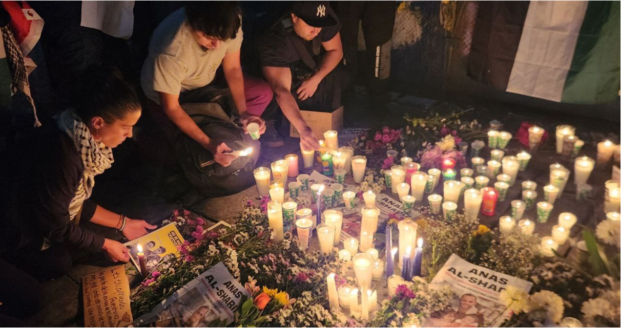 Se realiza vigilia en CDMX por los periodistas asesinados en Gaza