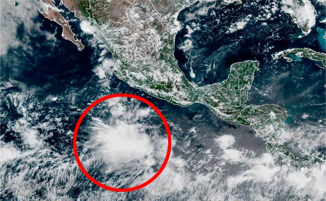 ¡Atentos! Zona de baja presión podría convertirse en ‘Juliette’ y traer aguacero al Pacífico mexicano