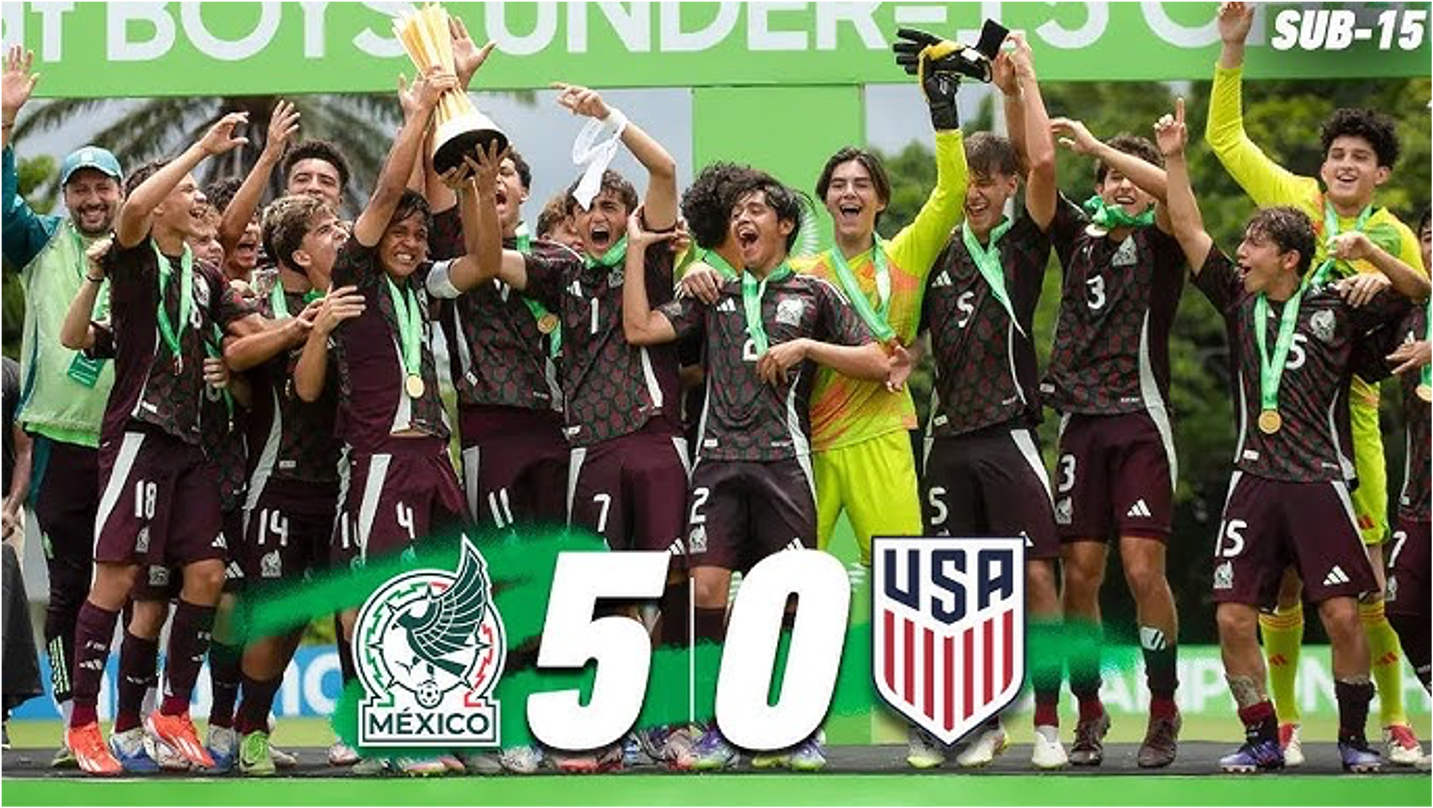 ¡México Sub-15 campeón invicto de la Concacaf!