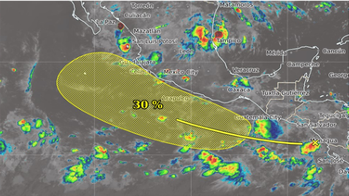 Ciclón Mario amenaza la costa del Pacífico: estados que podrían verse afectados