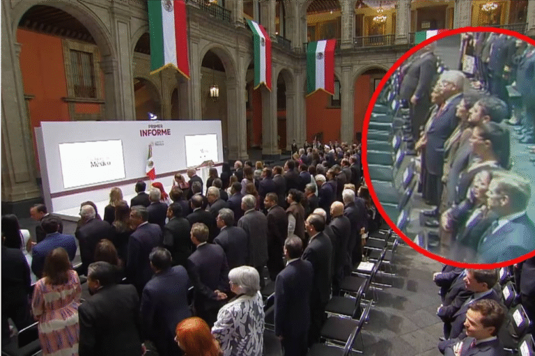 Reaparece ‘Andy’ López Beltrán frente a Sheinbaum en primer informe de gobierno