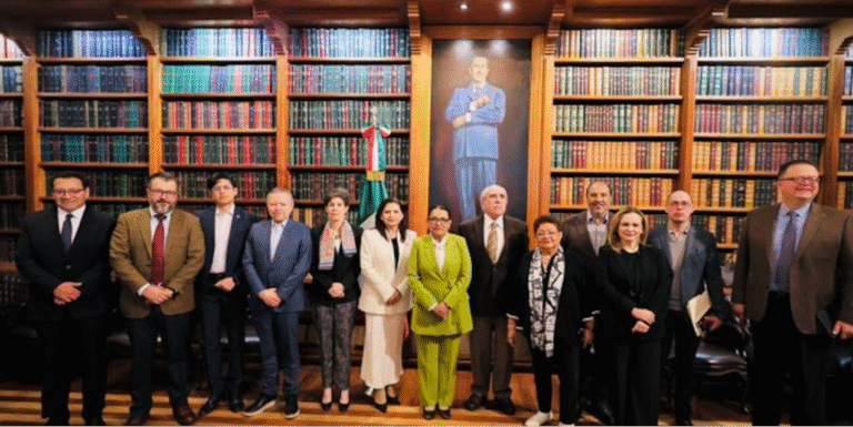 Rosa Icela se reúne con magistrados del TEPJF para dialogar sobre reforma electoral