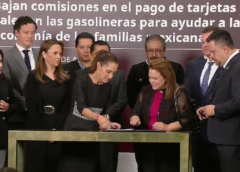 Gobierno acuerda bajar comisiones en pagos de gasolina para contener precios desde mayo