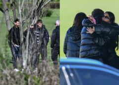 Entre flores y mensajes, Rosario arropa a Messi tras la muerte de su padre