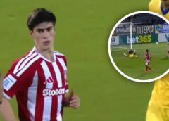 La ‘Hormiga’ González pudo debutar con gol en Olympiacos, pero falló frente al arco