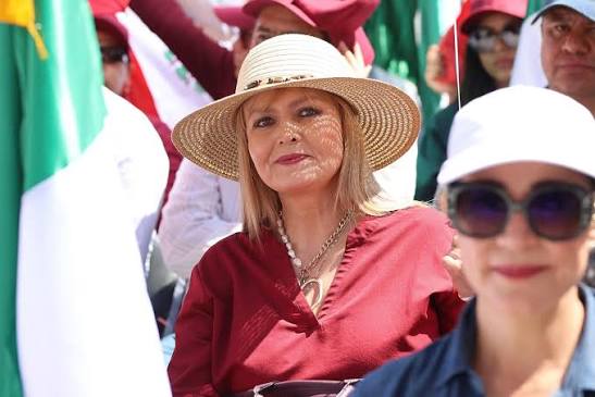 Ruth Calderón Babún durante un acto público en Zacatecas