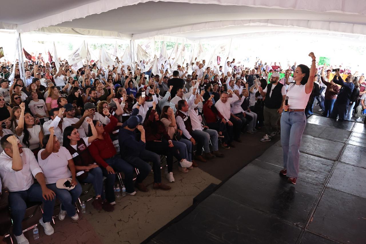 Asamblea multitudinaria de Morena en apoyo a Claudia Sheinbaum y a la soberanía nacional